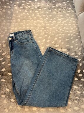 Women's Blue Wide-Leg Jeans